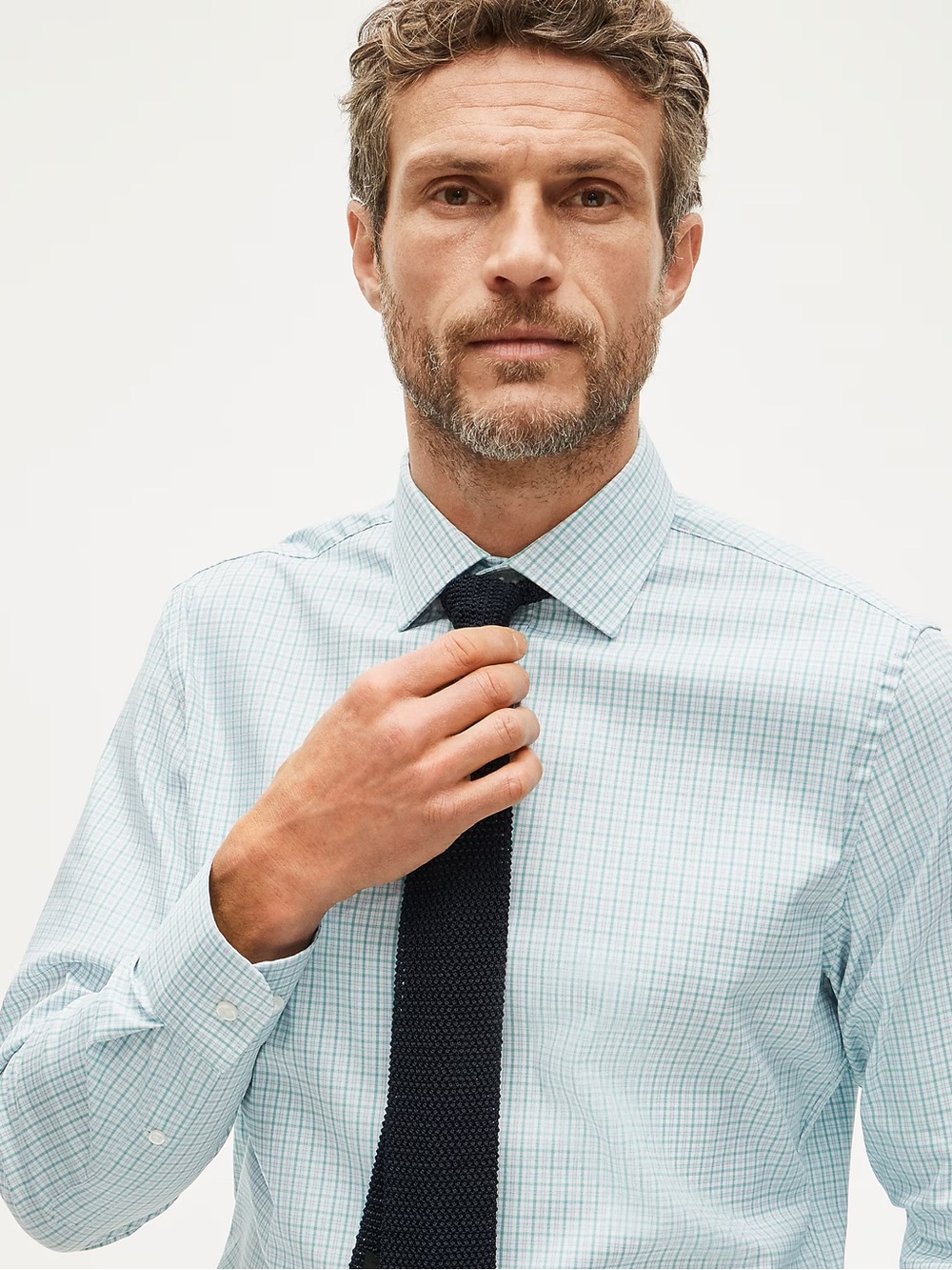 J. CREW Slim Bowery performance stretch dress shirt with spread collar L $98 New